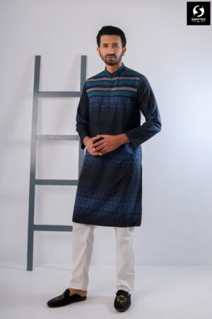 Printed  Panjabi - Image 4