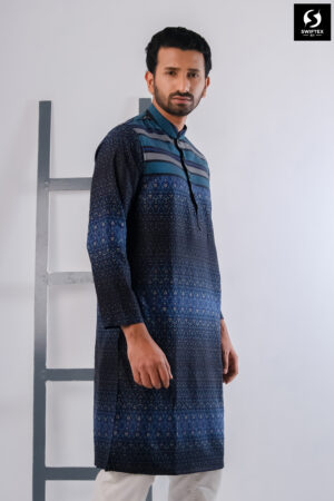 Printed  Panjabi - Image 3