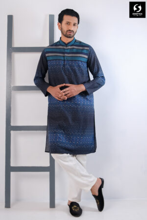 Printed  Panjabi - Image 2