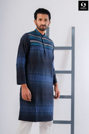 Printed  Panjabi - Image 5
